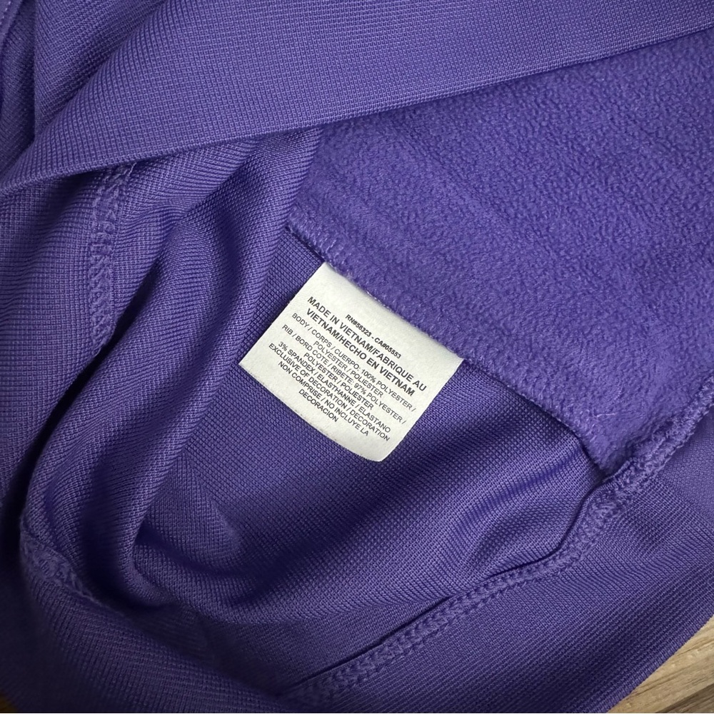 EUC - Nike - Women’s Golf Tour Performance Thermafit Purple Quarter-Zip Pullover - Picture 8 of 10